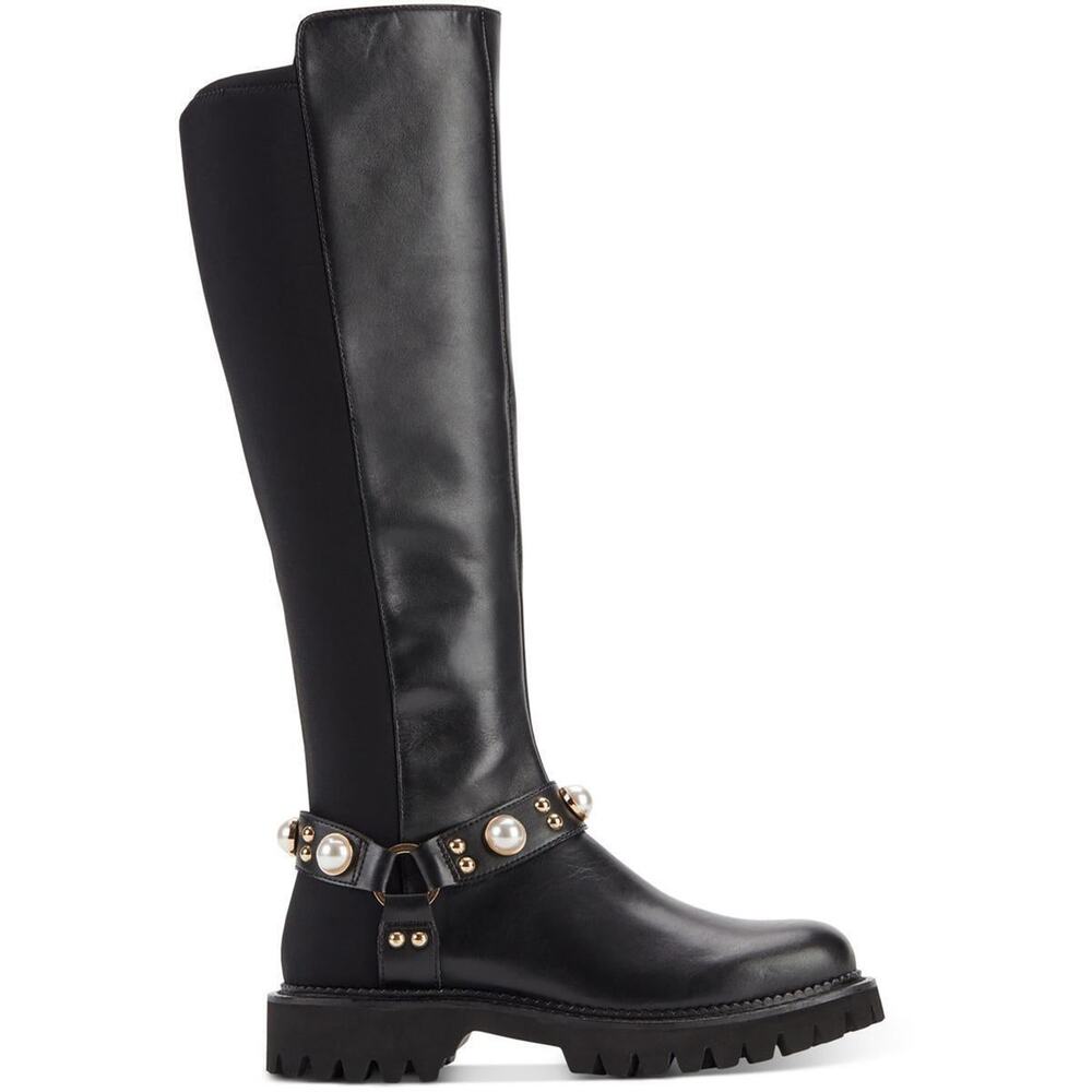 Karl Lagerfeld Paris Tall Black Boots - New Without Box Size 5.5 - Picture 5 of 5